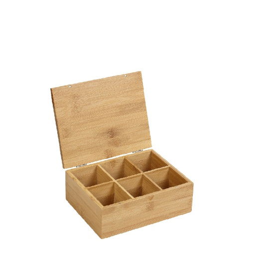 Κουτι Με Καπ. 6-Θεσεων Bamboo 21X16X7,5Ek 2τμχ