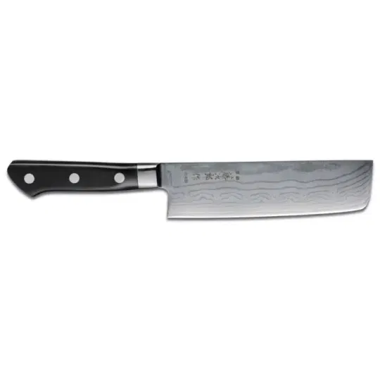 Μαχαίρι Nakiri 16.5 εκατ. από δαμασκηνό ατσάλι  Tojiro-Pro DP Damascus Steel