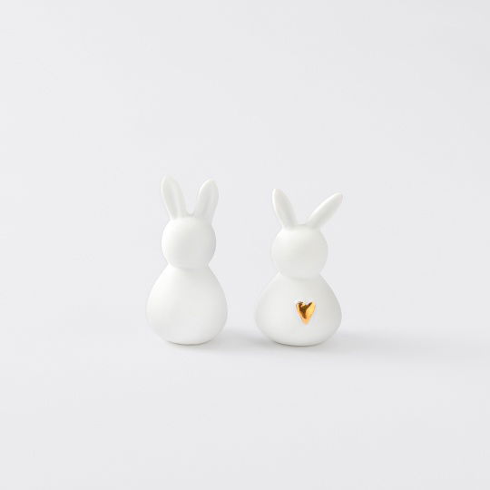 Raeder - Σετ 2 Πορσελάνινα Διακοσμητικά Mini Bunny