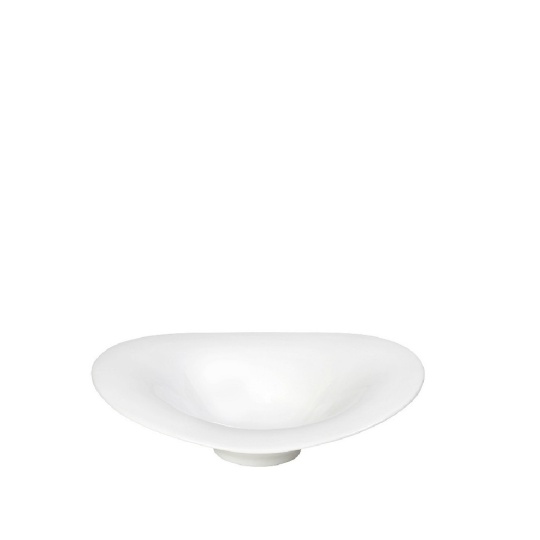 Flow Ivory Πιατο Βαθυ Wavy 22X21,5X6Cm 4τμχ