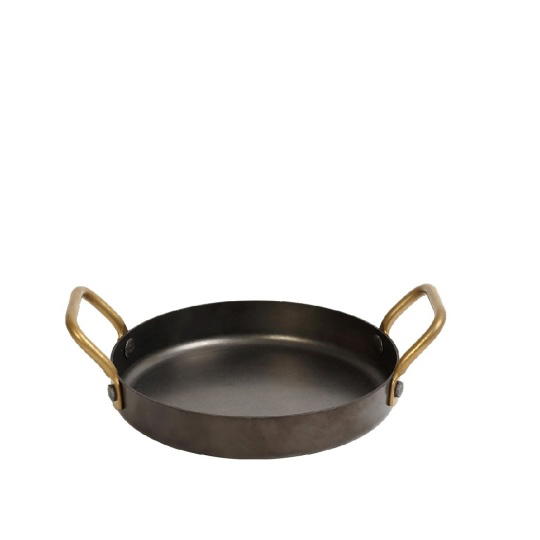 Snow Black Σαγανακι Με 2 Λαβεσ 3-Ply Ss18/10-Ss18/0 370Ml D: 14 H: 3Cm 2τμχ