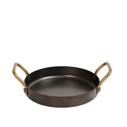 Snow Black Σαγανακι Με 2 Λαβεσ 3-Ply Ss18/10-Ss18/0 500Ml D: 16 H: 3Cm