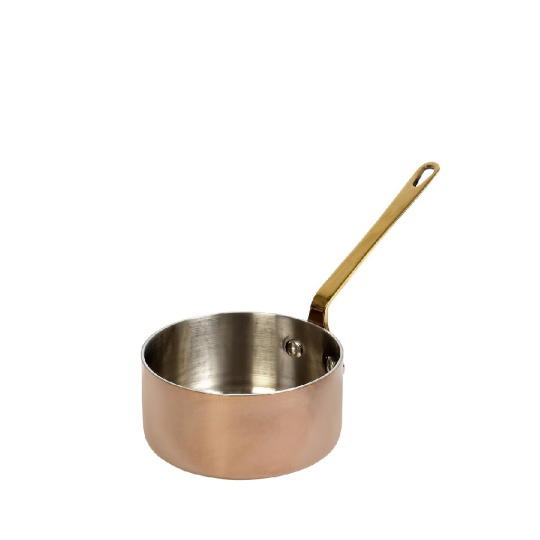 Shiny Copper Κατσαρολακι Με Μονη Λαβη 3-Ply Ss18/10-Ss18/0 300Mld: 10 H: 5Cm 2τμχ