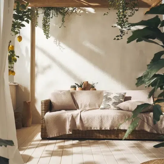 Ριχτάρι Τριθέσιου Καναπέ Eliena Warm Beige 180x310cm