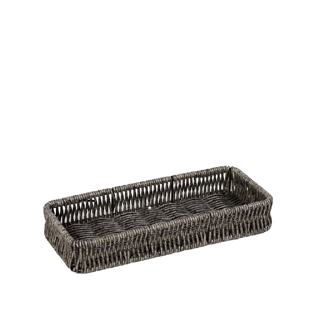 Δισκοσ Synth. Rattan Γκρι 23Χ8Χ4Εκ 6τμχ