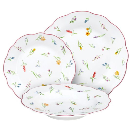 Set 18 τμχ Φαγητού Πορσελάνη Cappettata Collection