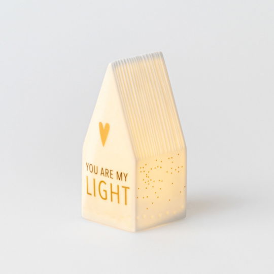 Raeder - Πορσελάνινo Διακοσμητικό Φωτιστικό Mini LED You Are Mylight