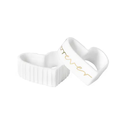 Raeder - Wedding. Σετ 2 Πορσελάνινοι Κρίκοι Για Πετσέτες Φαγητού Forever