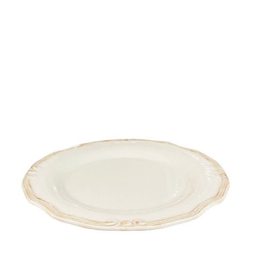 Tiffany Πιατο Ρηχο Κρεμ 25Εκ.  (Smb) 6τμχ
