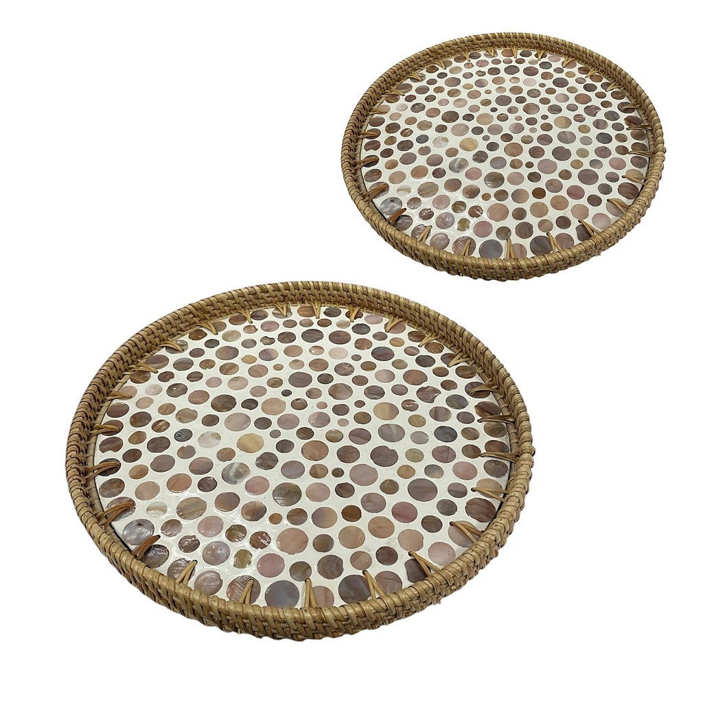 Δισκοσ Στρογγ. Rattan Σετ2 30/35Εκ