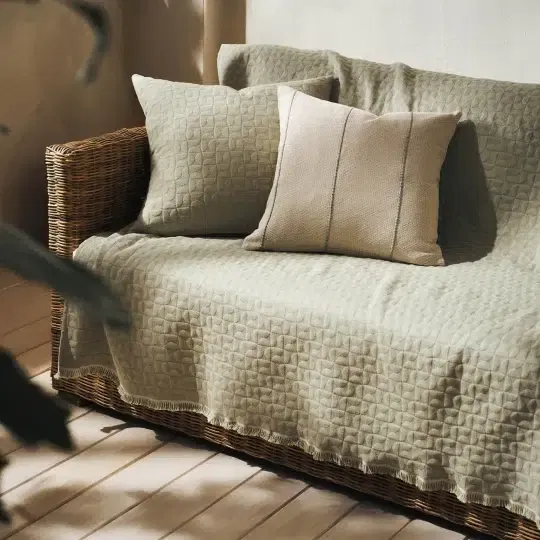 Ριχτάρι Eliena Smoke Green 180x250cm Διθέσιου Καναπέ
