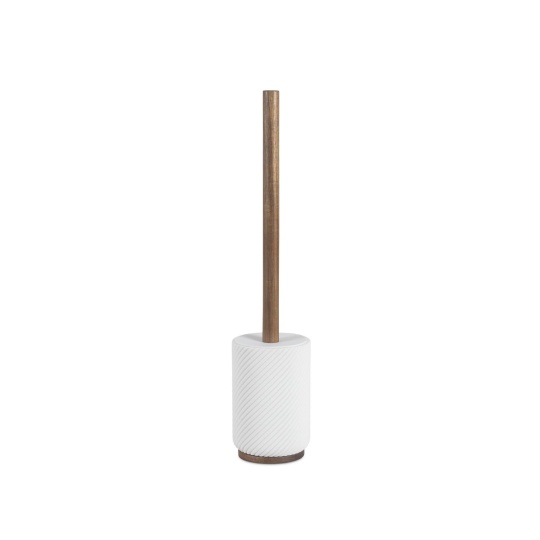 Andrea House - Πιγκάλ Μπάνιου Polyresin Stripes Acacia Wood