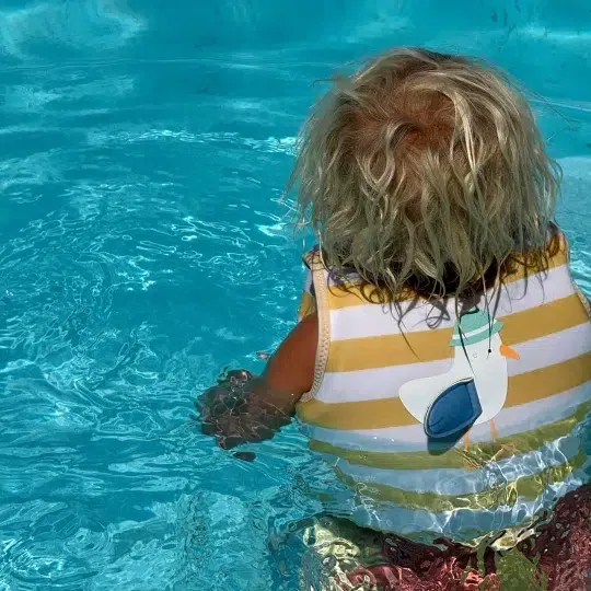 Παιδικό Γιλέκο Κολύμβησης 3-6 ετών Sid the Seagull Mustard Stripe