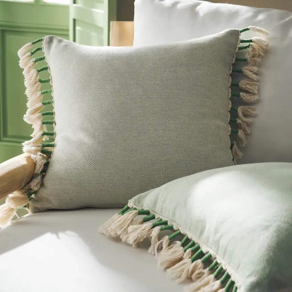 Μαξιλαροθήκη 43x43cm Kianga Bean Green