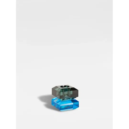 Κηροπήγιο Κρυστάλλινο Ruby Green Blue 5x5.5x6cm
