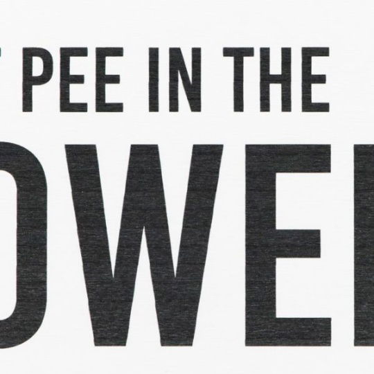 Artsy Mats - Αντιολισθητικό Πατάκι Μπάνιου Don't Pee In The Shower White Stone 39x60cm