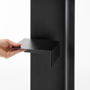 1490-TOWER-Slim-Toilet-Paper-Stocker-with-Casters-BK-07