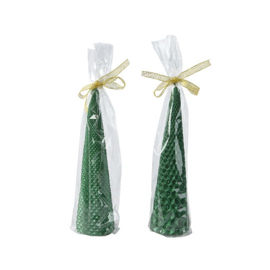 Set2 Κεριά Pine Green 5.5x20cm