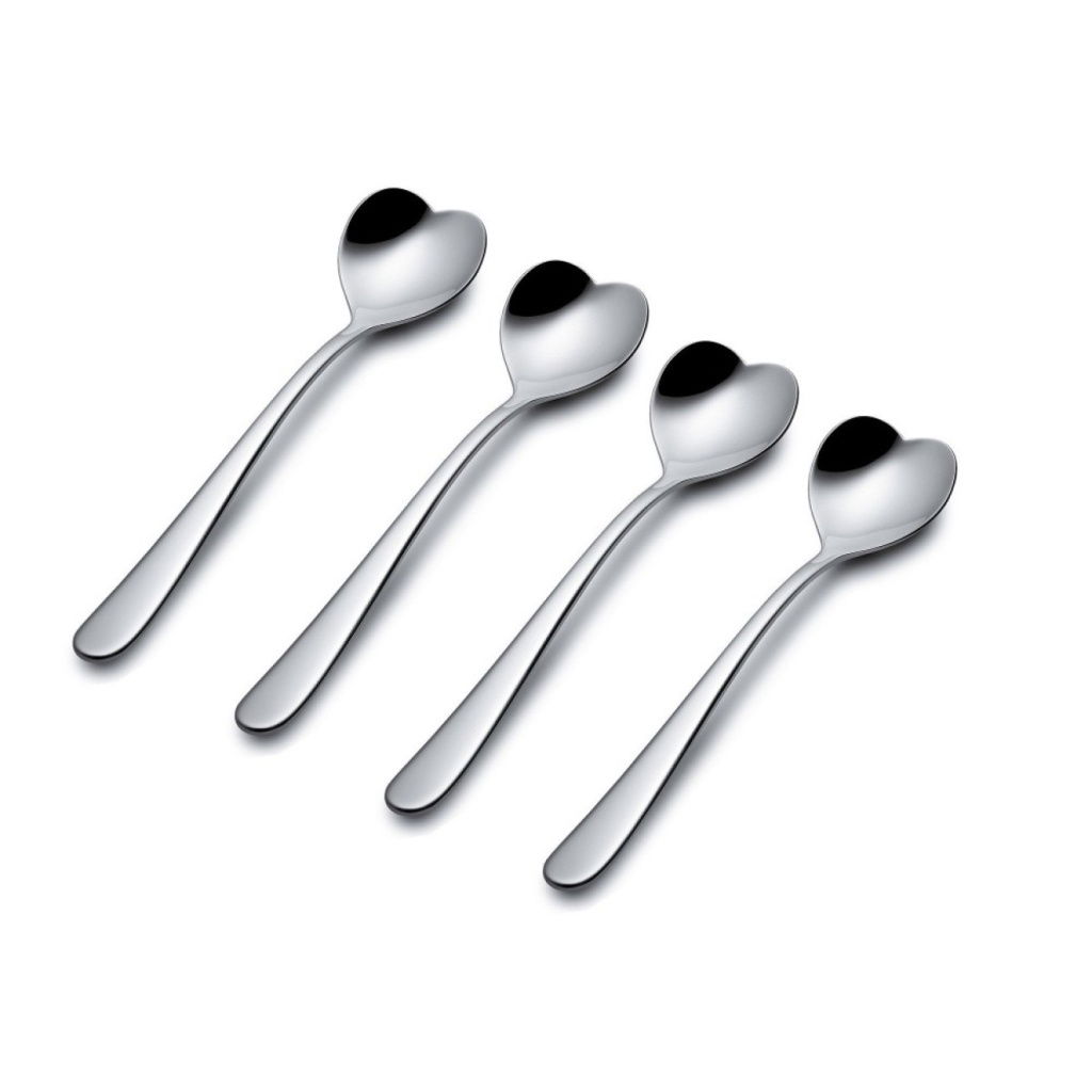 Set4 Alessi Κουταλάκι Γλυκού Καρδιά Inox
