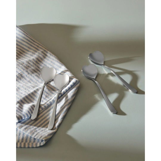 Set4 Alessi Κουταλάκι Γλυκού Καρδιά Inox