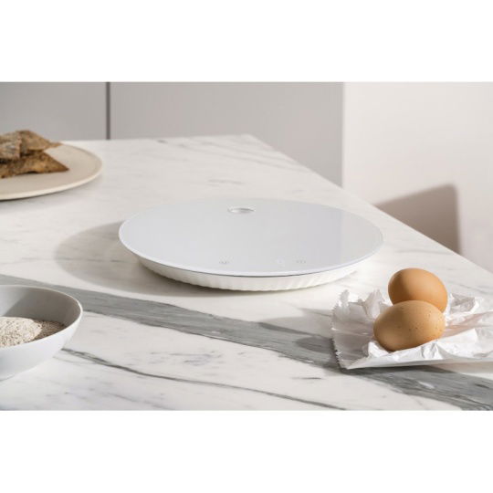 Alessi Ψηφιακή Ζυγαριά Κουζίνας Λευκή Plisee 27.5cm