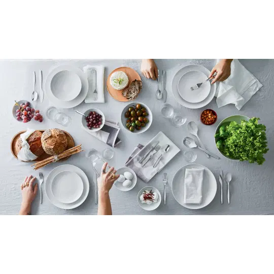 Set12 τμχ Φαγητού Λευκή Πορσελάνη Itsumo