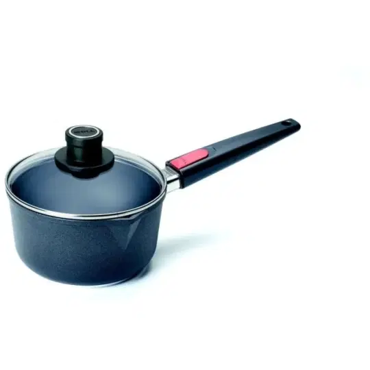 Κατσαρολάκι αντικολλητικό από χυτό αλουμίνιο με γυάλινο καπάκι και αποσπώμενη λαβή 18 εκατ. 2.0 λτ. Titanium Nowo