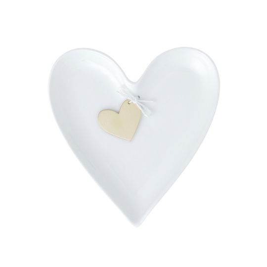 Raeder - Wedding. Πορσελάνινο Πιατάκι Καρδιά Golden Heart