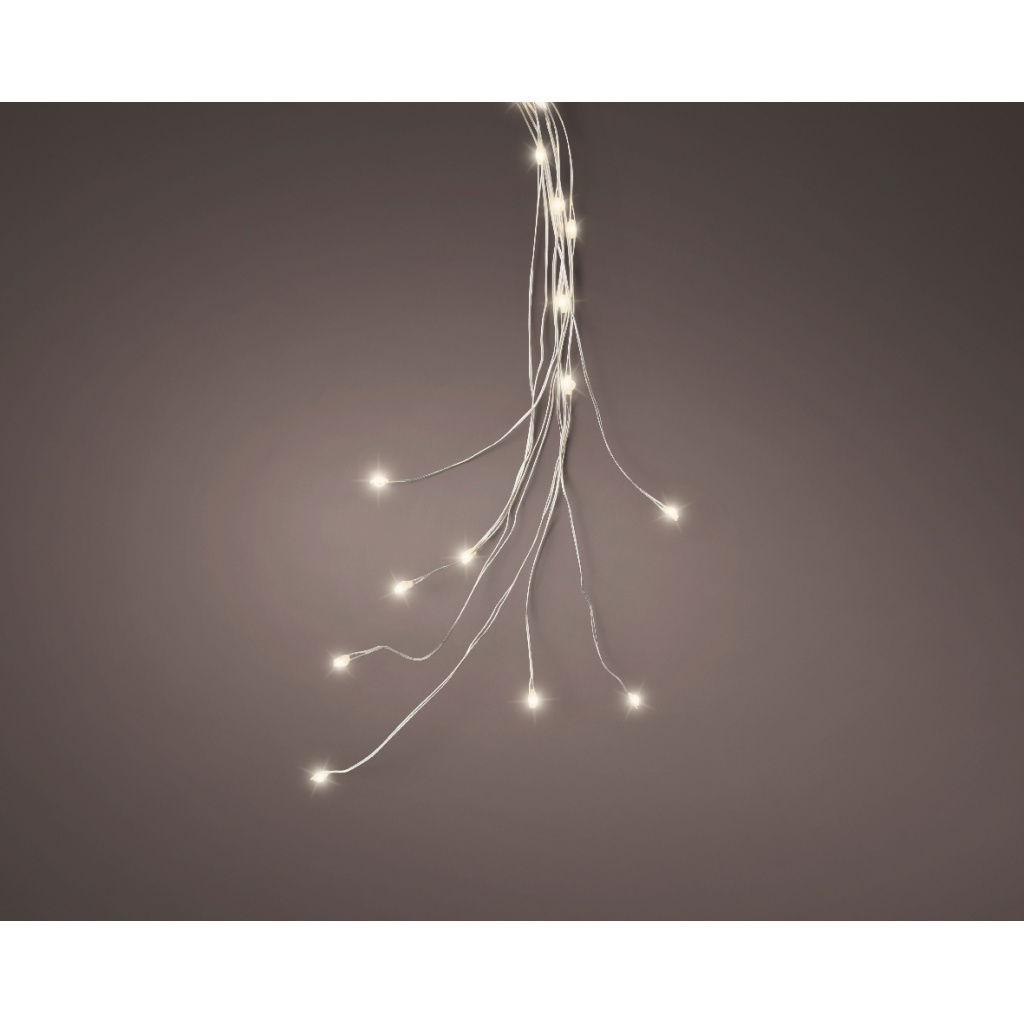 Micro 60LED Φωτάκια Συρμάτινα Θερμού Φωτισμού 80cm