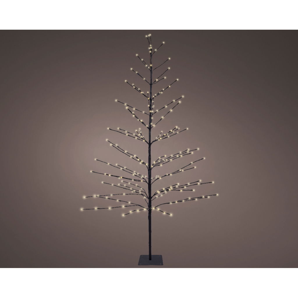 Micro 232LED Δέντρο Μαύρο Θερμού Φωτισμού 90x180cm