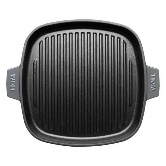 Γκριλιέρα μαντεμένια επισμαλτωμένη με πρέσσα ψησίματος μπλε 28x28 εκατ. Cobalt Blue Iron