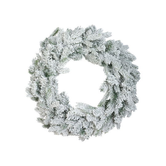Χριστουγεννιάτικο Στεφάνι Grandis Wreath Χιονισμένο D.80x10cm