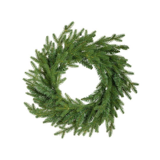Χριστουγεννιάτικο Στεφάνι Norway Wreath Πράσινο D.50x10cm