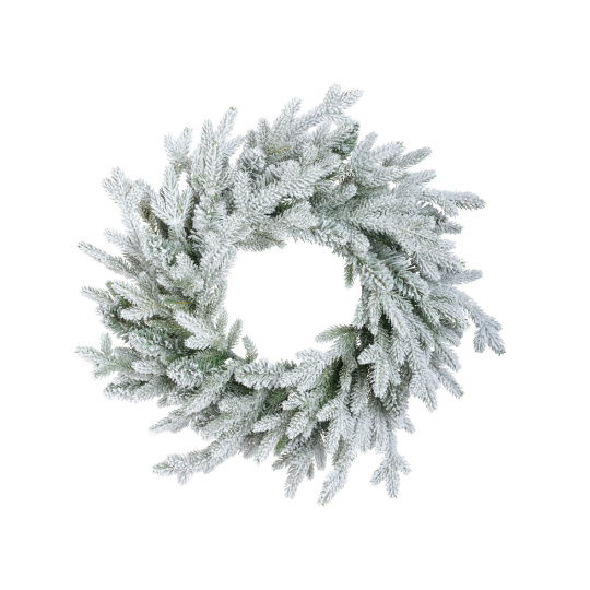 Χριστουγεννιάτικο Στεφάνι Norway Wreath Χιονισμένο D.50x10cm