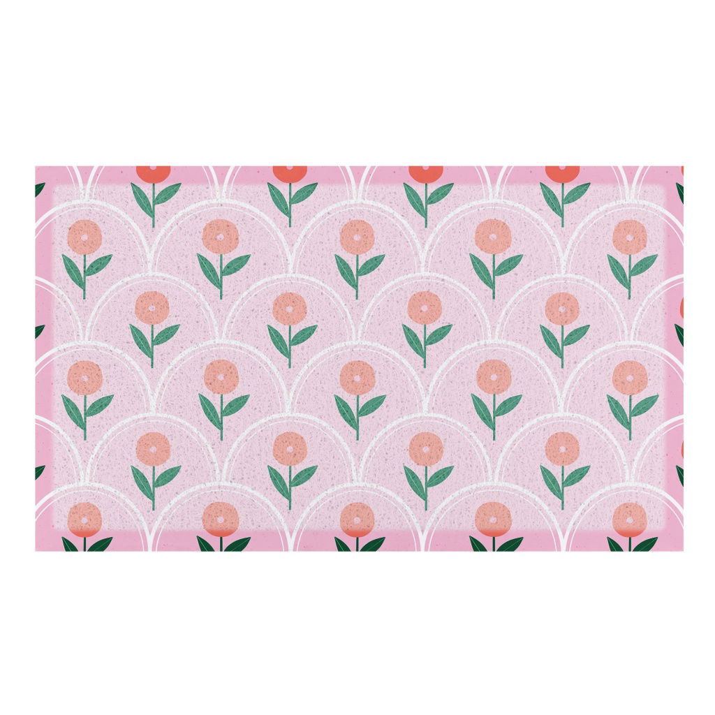 Artsy Mats - Χαλάκι Εισόδου Pink Floral Pattern 70x40cm