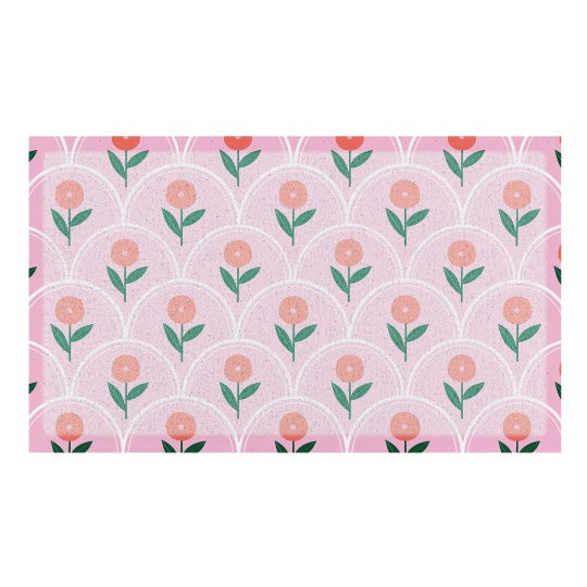 Artsy Mats - Χαλάκι Εισόδου Pink Floral Pattern 70x40cm