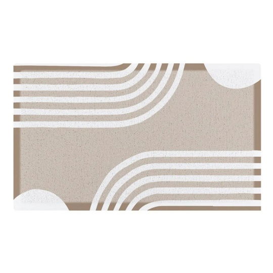 Artsy Mats - Χαλάκι Εισόδου Abstract Lines Beige 70x40cm