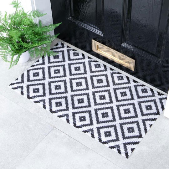 Artsy Mats - Χαλάκι Εισόδου Diamond Black 70x40cm