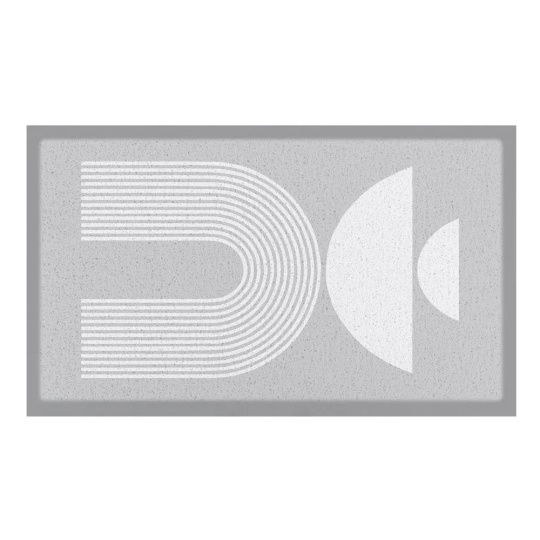 Artsy Mats - Χαλάκι Εισόδου Grey Half Moon Abstract 70x40cm