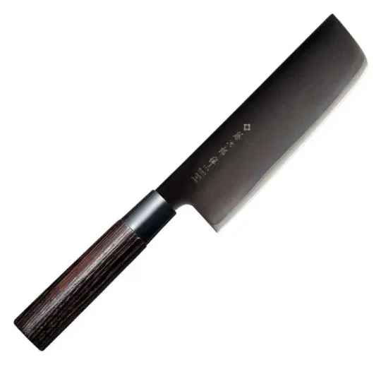 Μαχαίρι Nakiri 16.5 εκατ. με λαβή καστανιάς Black Zen