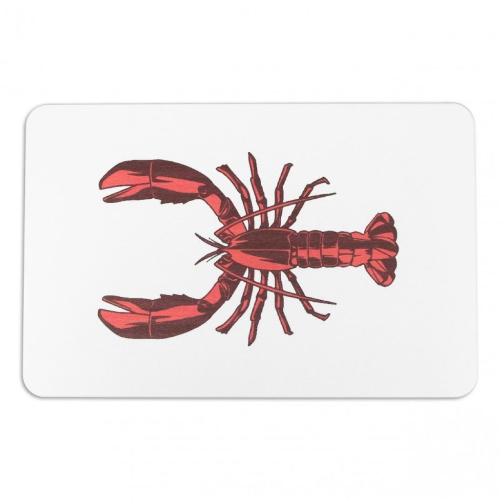 Artsy Mats - Αντιολισθητικό Πατάκι Μπάνιου Lobster White Stone 39x60cm