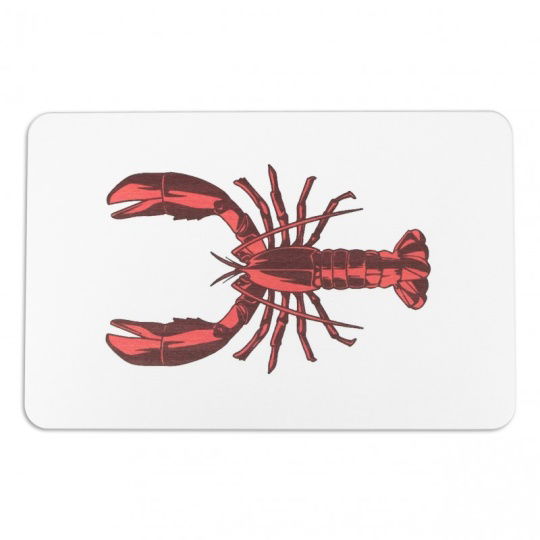 Artsy Mats - Αντιολισθητικό Πατάκι Μπάνιου Lobster White Stone 39x60cm
