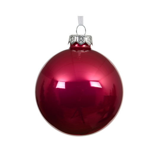 Χριστουγεννιάτικη Γυάλινη Μπάλα Festive Pink 15cm