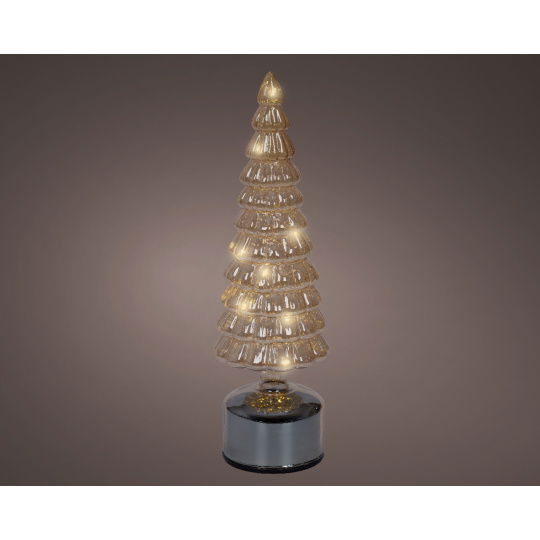 Micro 15LED Περιστρεφόμενο Δεντράκι Amber 10x34cm