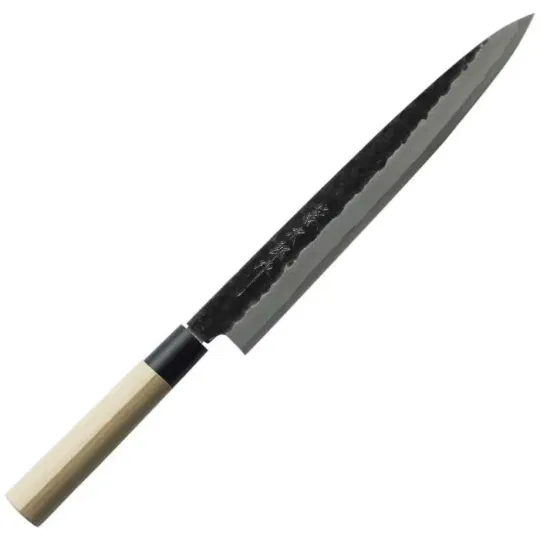 Μαχαίρι Yanagi-Sashimi από ατσάλι shirogami 27 εκατ. Hammered