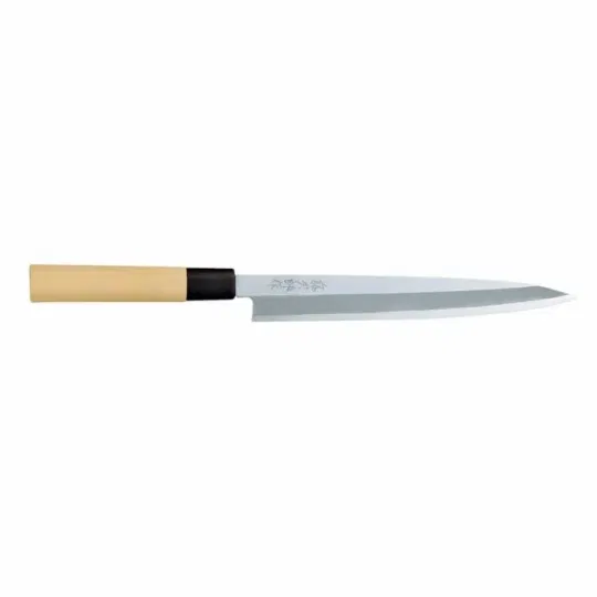 Μαχαίρι Yanagi-Sashimi από ατσάλι shirogami 21 εκατ. με λαβή βελανιδιάς Tojiro Shirogami