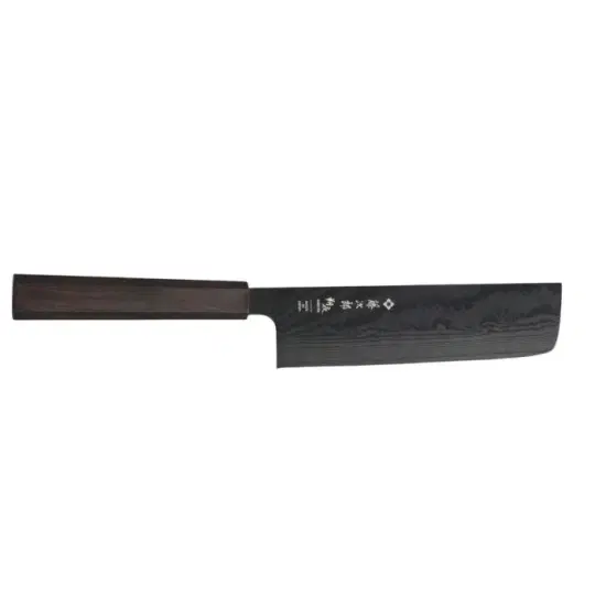 Μαχαίρι  Nakiri 16.5 εκατ. από δαμασκηνό ατσάλι με λαβή έβενου Sakuya