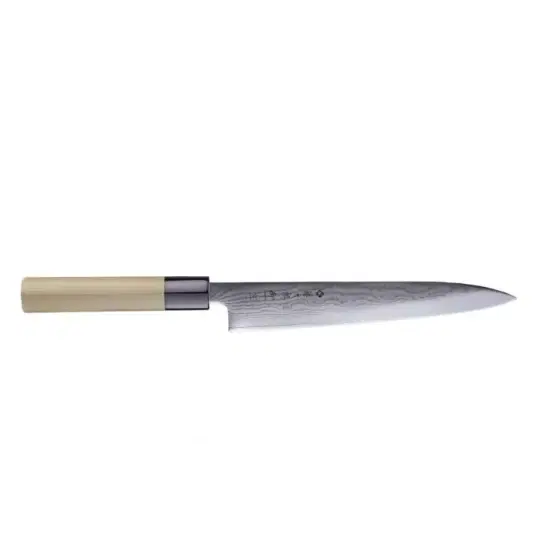 Μαχαίρι τεμαχισμού 21 εκατ. από δαμασκηνό ατσάλι με λαβή μανόλιας Shippu White