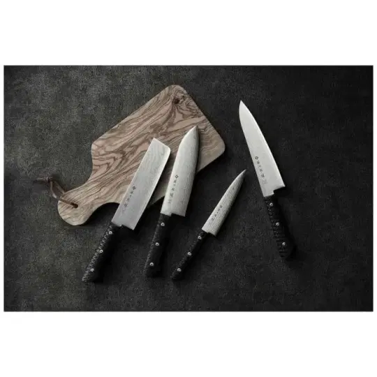 Μαχαίρι Nakiri 16.5 εκατ. από δαμασκηνό ατσάλι με λαβή micarta Gai