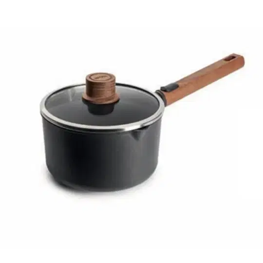 Κατσαρολάκι από χυτό αλουμίνιο με γυάλινο καπάκι και αποσπώμενη ξύλινη λαβή 18 εκατ. 2.4 λτ. Eco Logic QXR